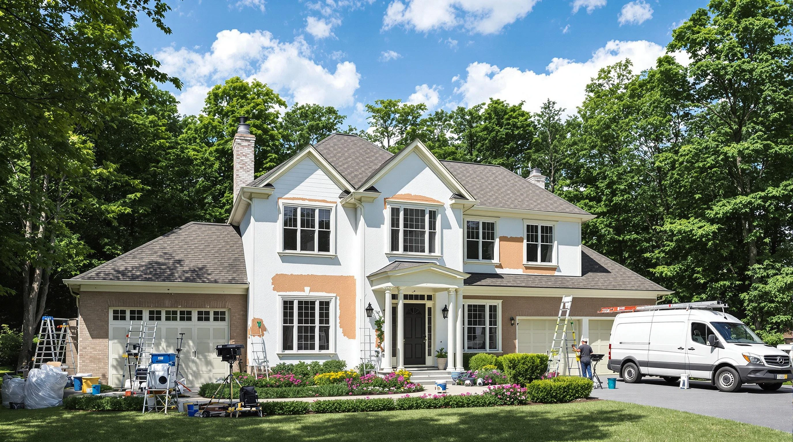 Warrensville Heights House Painters painting crew working in Cleveland Heights, OH